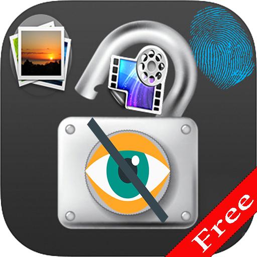Hide Photo and Video Vault With Fingerprint Locker