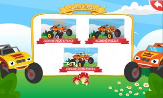 Monster Car Puzzle imagem de tela 1