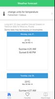 Moscow weerbericht screenshot 3