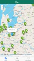 Pays-Bas offline carte hors li Affiche