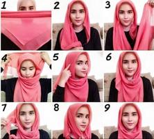 Hijab Tutorial Muslimah โปสเตอร์