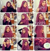 Tutorial Hijab Muslimah imagem de tela 1