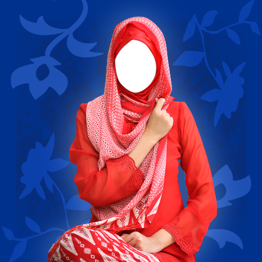 montagem da foto da mulher do hijab - desgaste