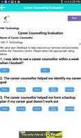 Career Counselling Evaluation capture d'écran 2