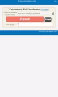 ASA Classification Calculator poster