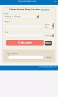 Calories Burned Biking poster