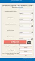 Total Lung Capacity Calculator poster