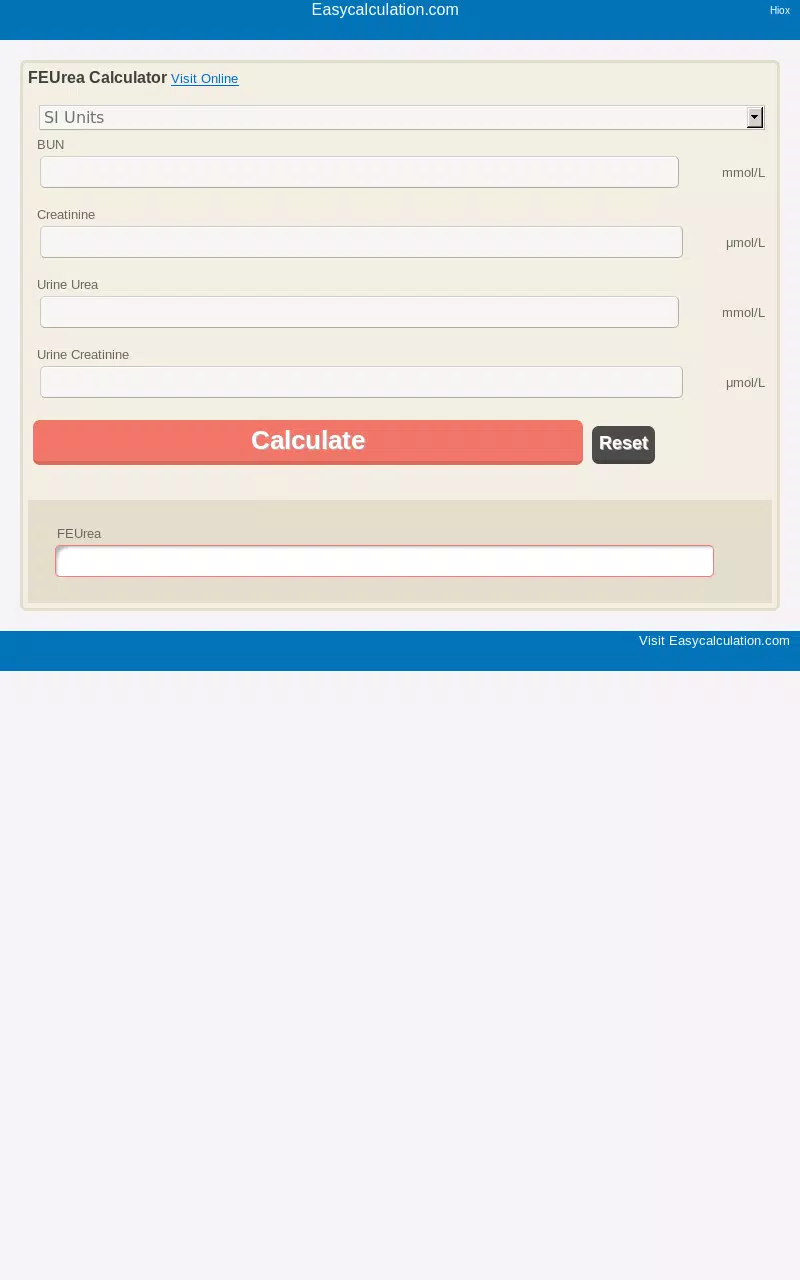 FEUrea Calculator APK for Android Download
