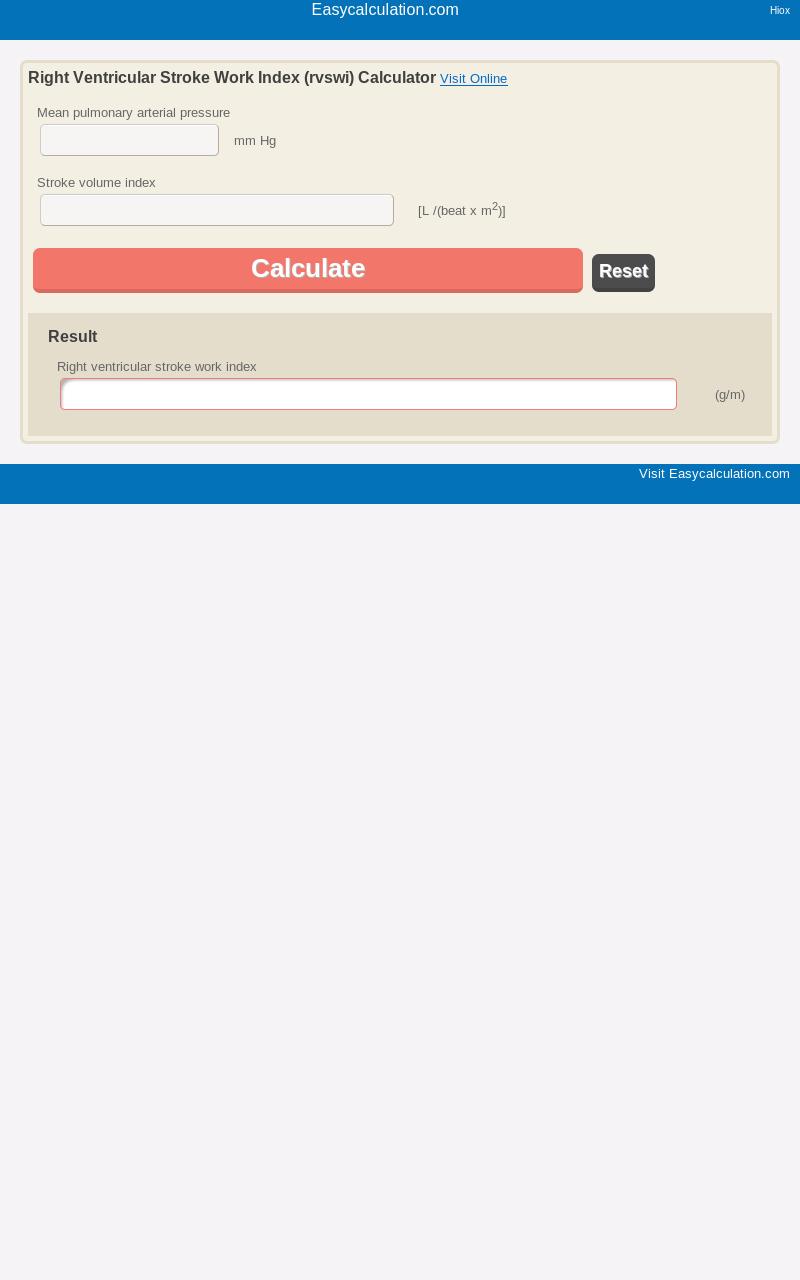 RVSWI Calculator APK for Android Download