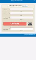 IV Flow Rate poster