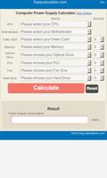 PC Power Supply Calculator poster