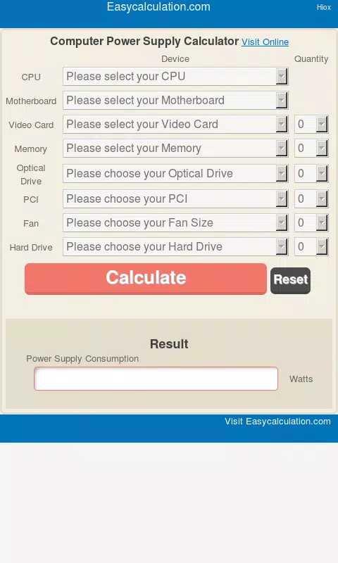 PC Power Supply Calculator APK for Android Download
