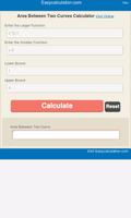 Area Between Two Curves Calc poster