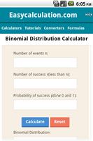 Binomial Distribution Calci screenshot 2