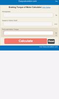 Braking Torque of Motor Calci poster