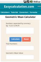 Geometric Mean Calculator Affiche