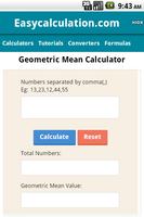 Geometric Mean Calculator poster
