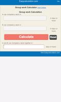 Group Work Calculator screenshot 1