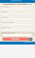 Diamagnetic Moment Calculator poster