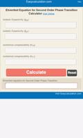 Ehrenfest Equation Calculator poster