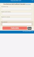 Free Electron Hall Coefficient poster