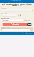 Most Probable Speed Calculator poster