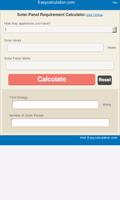 Solar Panel Requirement Calci poster