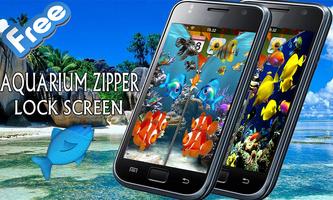 Aquarium Zipper Screen lock Affiche