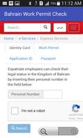 Bahrain Work Permit Visa Check capture d'écran 2
