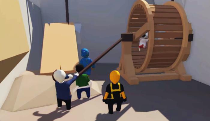 Human Fall Flat ворота с цепью. Human fall flat моды