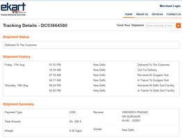 Courier Tracking India постер