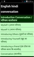 English hindi conversation Affiche