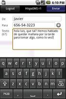 HispaSMS v1.1 captura de pantalla 1