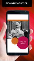 Biographie von Adolf Hitler Plakat