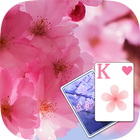 Solitaire Pink Blossom Theme-icoon