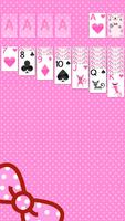 Solitaire Pink Kitten Theme Affiche
