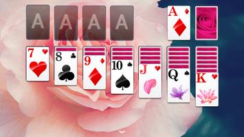 Solitaire Purple Rose Theme スクリーンショット 2