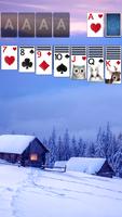 Solitaire Snowy Village Theme poster