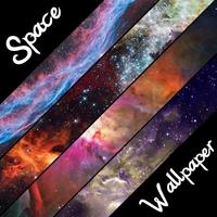 HD GALAXY SPACE WALLPAPER الملصق