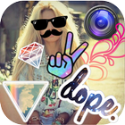Hipster Sticker أيقونة