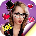 Hipster Stickers Photo Studio آئیکن