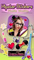 Hipster Stickers Photo Studio پوسٹر