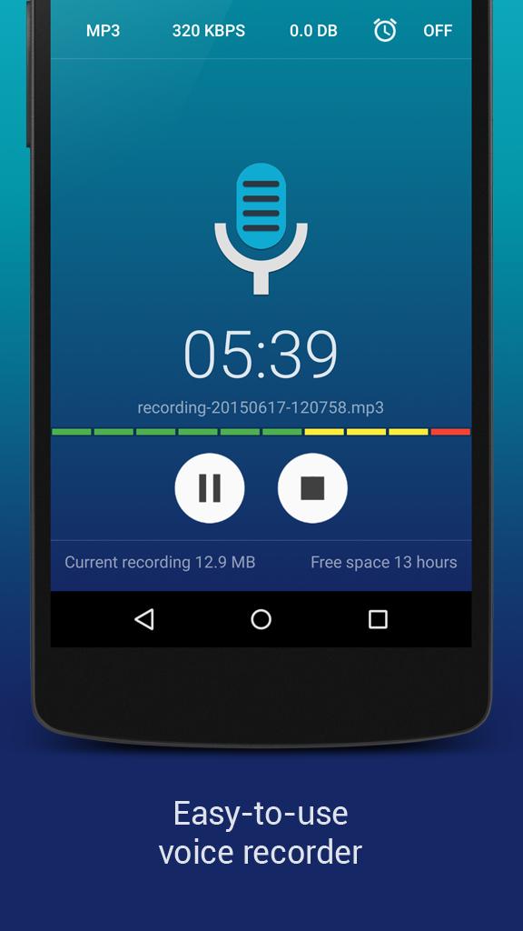 مسجل الصوت MP3 بجودة عالية APK للاندرويد تنزيل