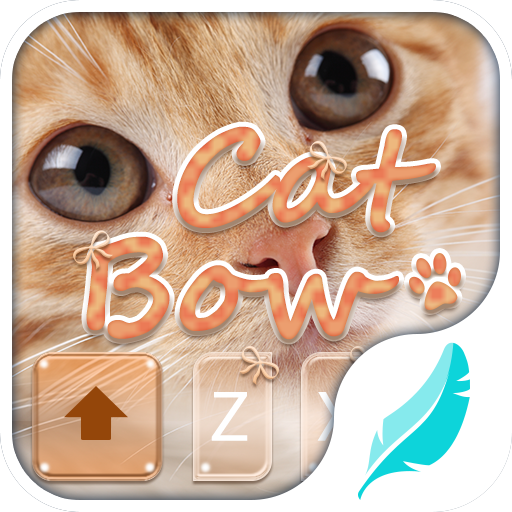 Cat bow emoji keyboard