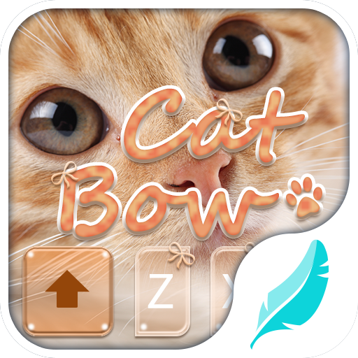 Cat bow emoji keyboard