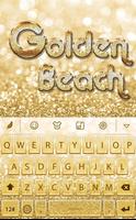 Golden beach for Keyboard poster