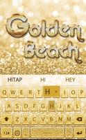 Golden beach for Keyboard تصوير الشاشة 1