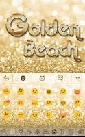 Golden beach for Keyboard تصوير الشاشة 2