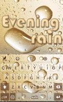Evening rain Emoji Keyboard poster