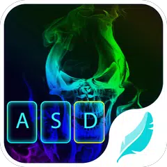 Descargar APK de Smoking skull for Keyboard